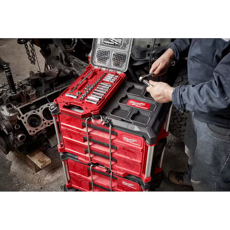 3/8 in. Drive SAE Ratchet and Socket Mechanics Tool Set and Driver Bit Set (128-Piece) W53293