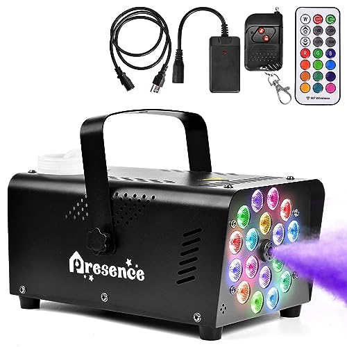 500W Fog Machine with LED Lights and Remote Control N7386