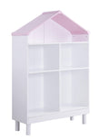 White Pink Wood Bookcase X9283