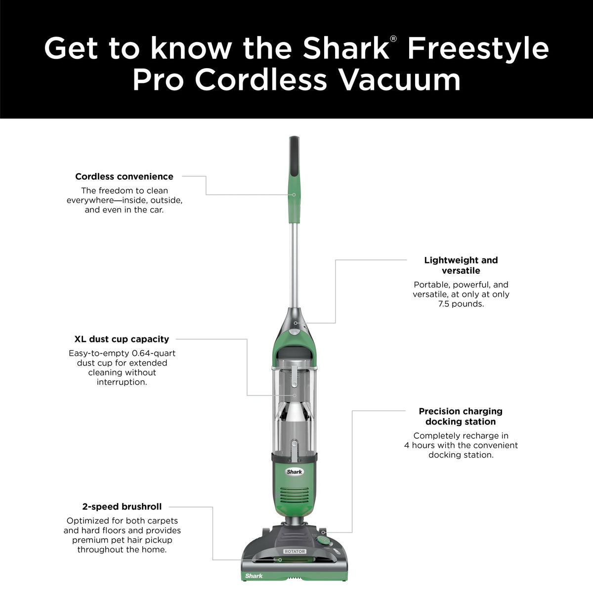 Cordless Vacuum with Charging Dock C566280