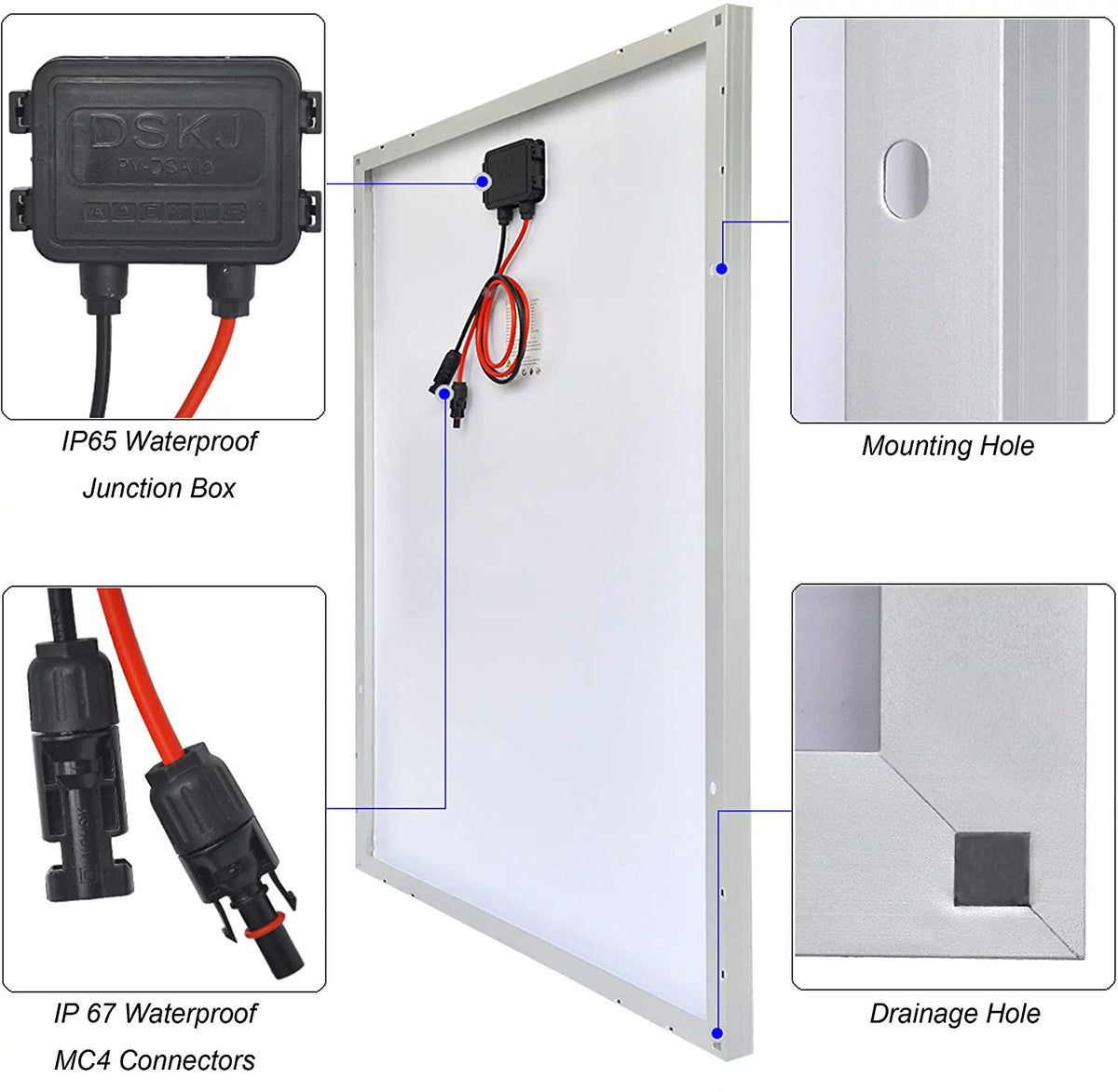 200 Watt 12/24V Monocrystalline Solar Panel Kit K44111