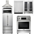 30 Gas Range, Range Hood, Microwave, Refrigerator, Dishwasher, Wine Cooler M19549