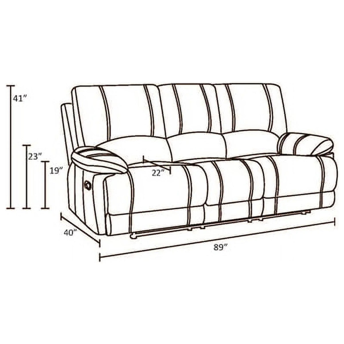 Beige Faux Leather Sofa Set L2312