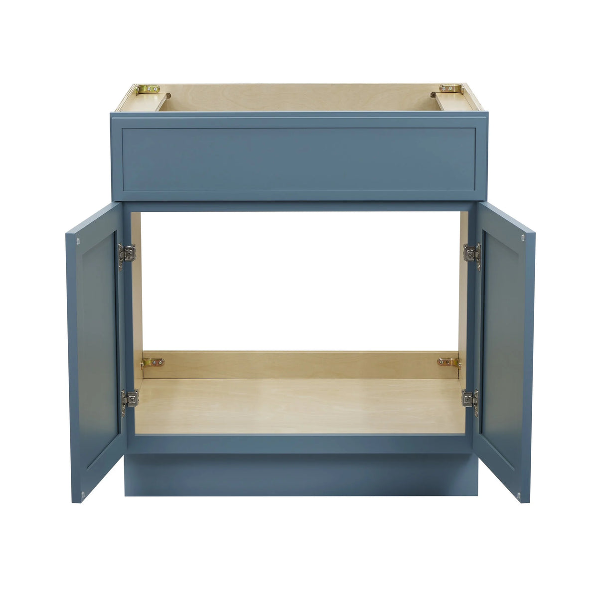 30" Birch Plywood Freestanding Storage Cabinet with Soft Close Doors J6117
