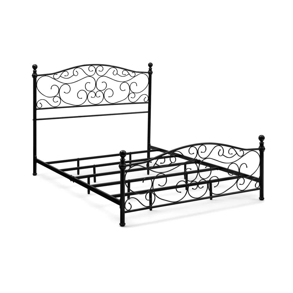 Black King Metal Bed-In-A-Box N543536