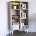 Oak/White Bookcase with Adjustable Shelving M24409