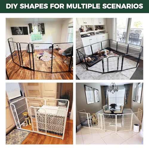 Heavy Duty 32 Inch 6 Panels Black Dog Playpen P985