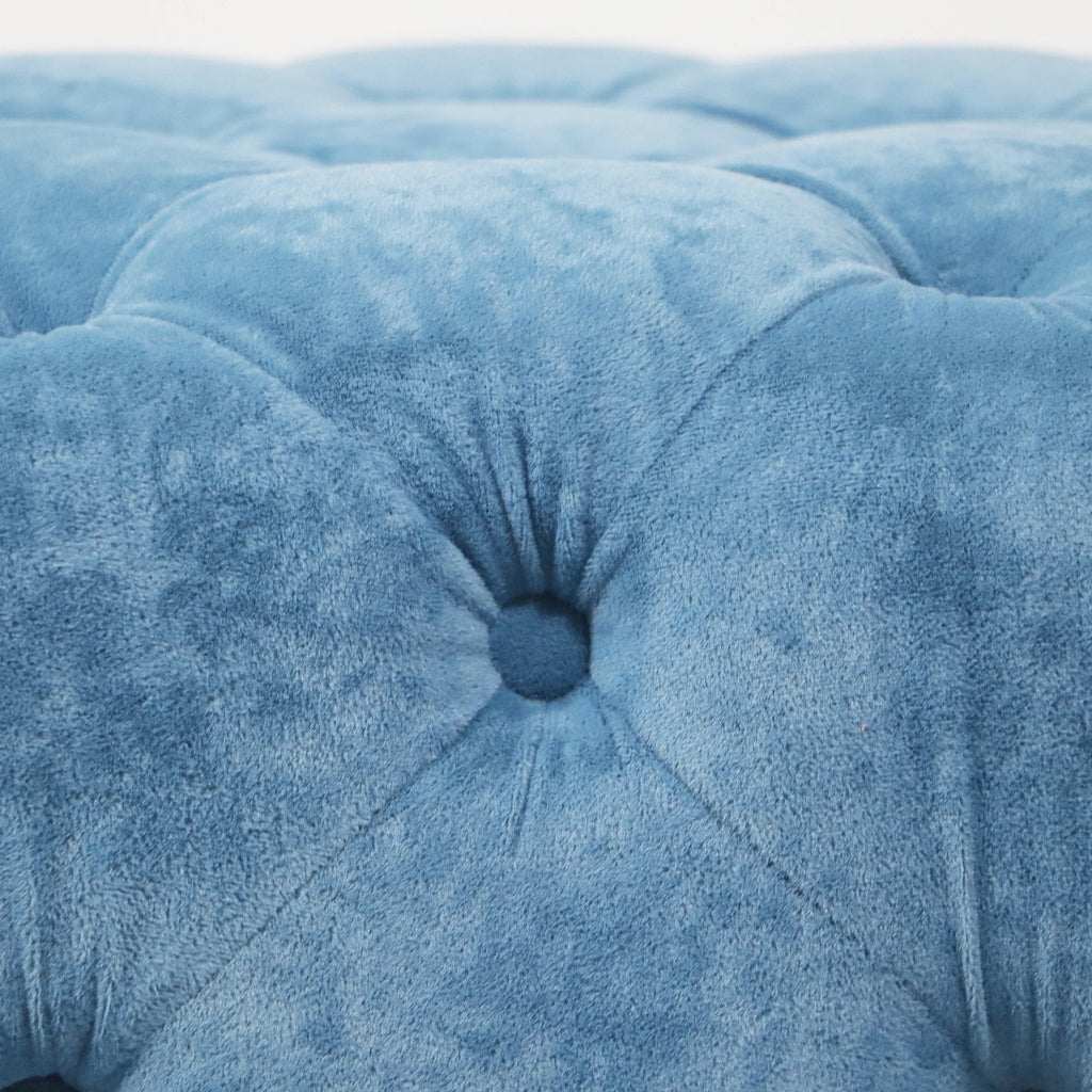 Velvet Tufted Square Ottoman S899
