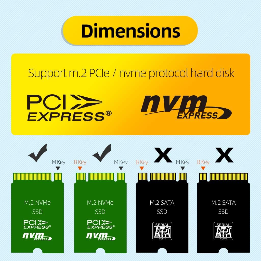 NVME/SATA Docking Clone Hard Drive SSD Enclosure M904