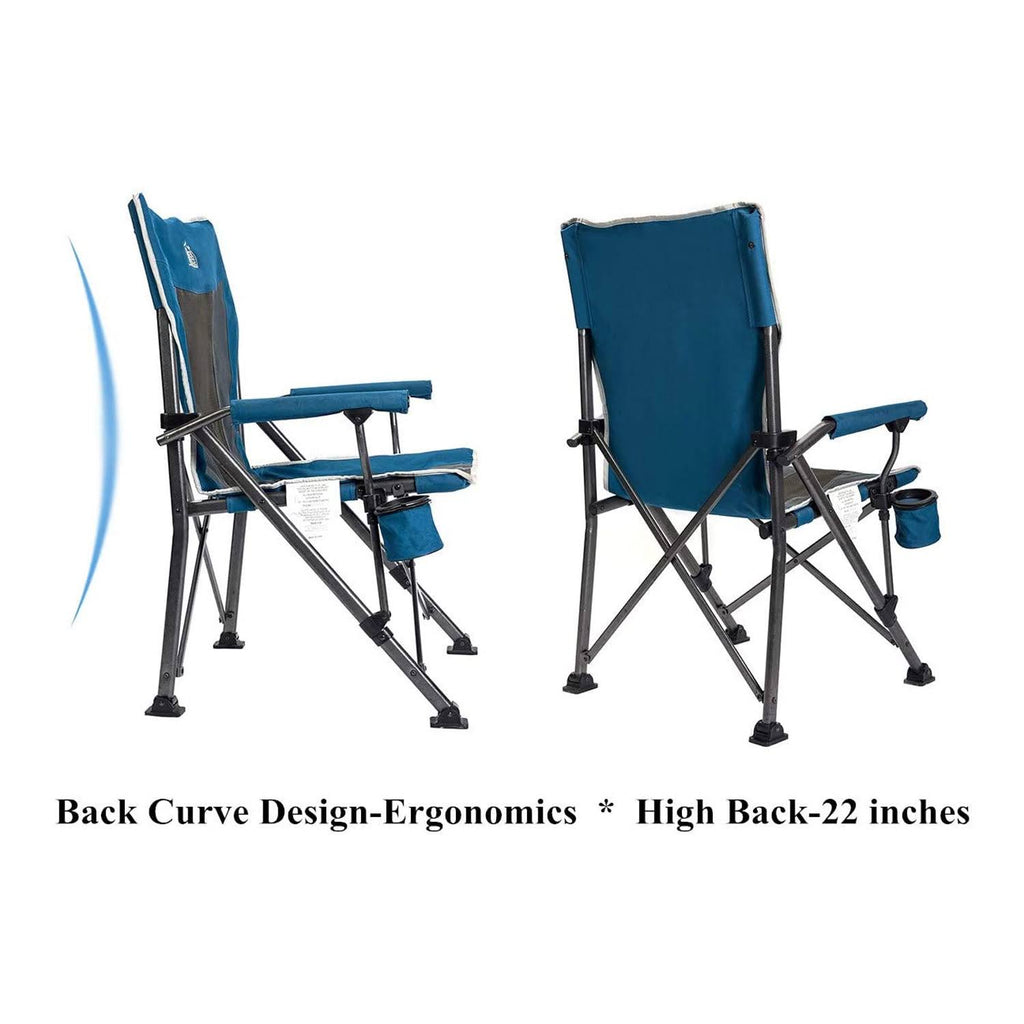 Blue 2 Pack Folding Camping Lounge Chair H542646