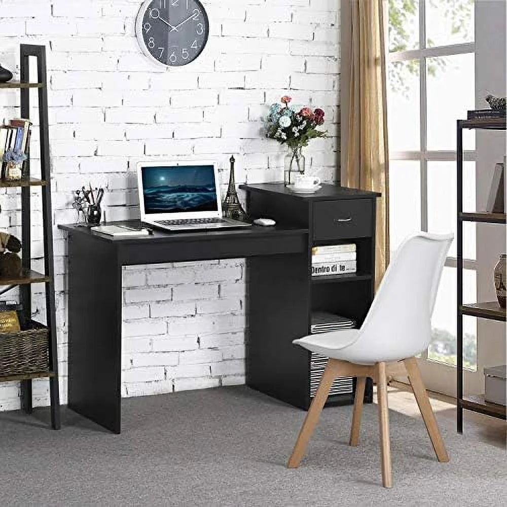47 inch Computer Desk with Drawers and Printer Shelf P946725