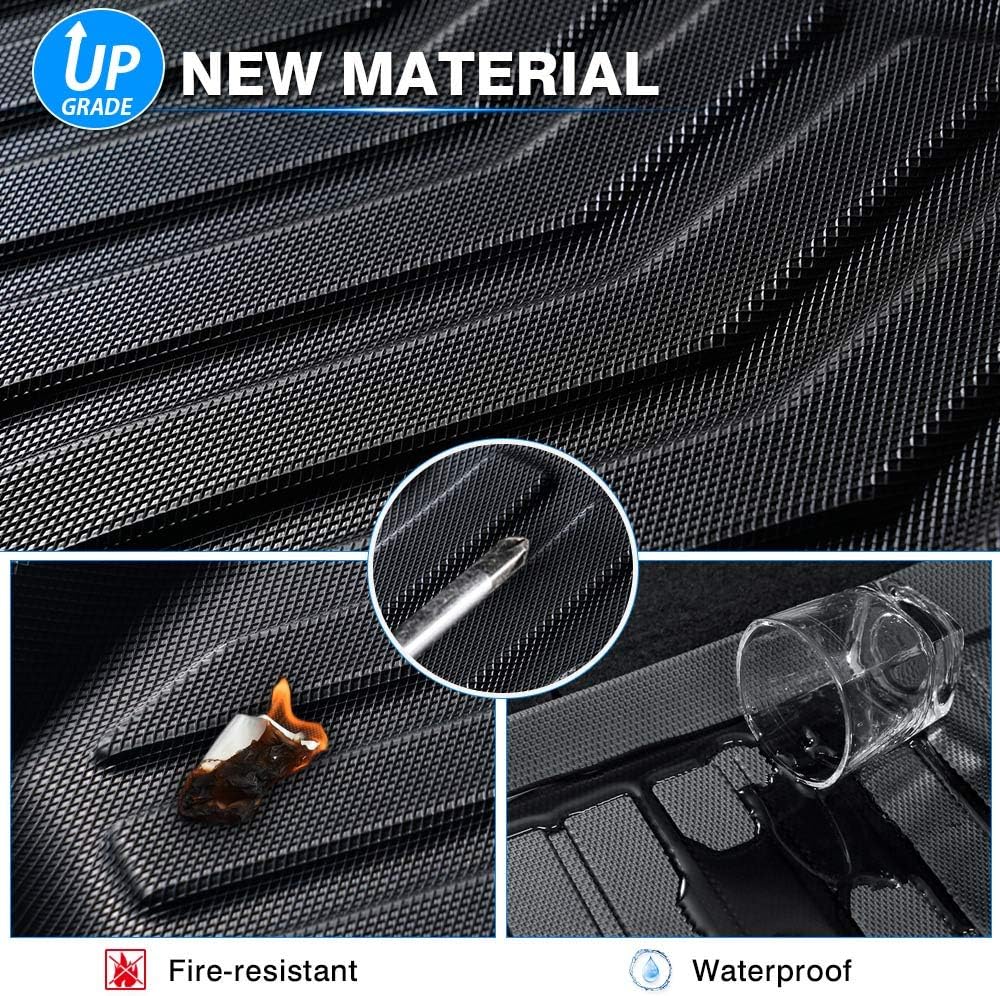 Custom Fit All Weather Rubber Floor Mats 2 Row Set Black N955939