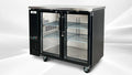 Black Glass Door Back Bar Refrigerator Beer Cooler with LED Lighting I711157