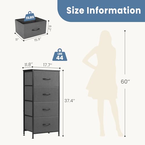 Fabric Storage Tower with 9 Drawers I3774