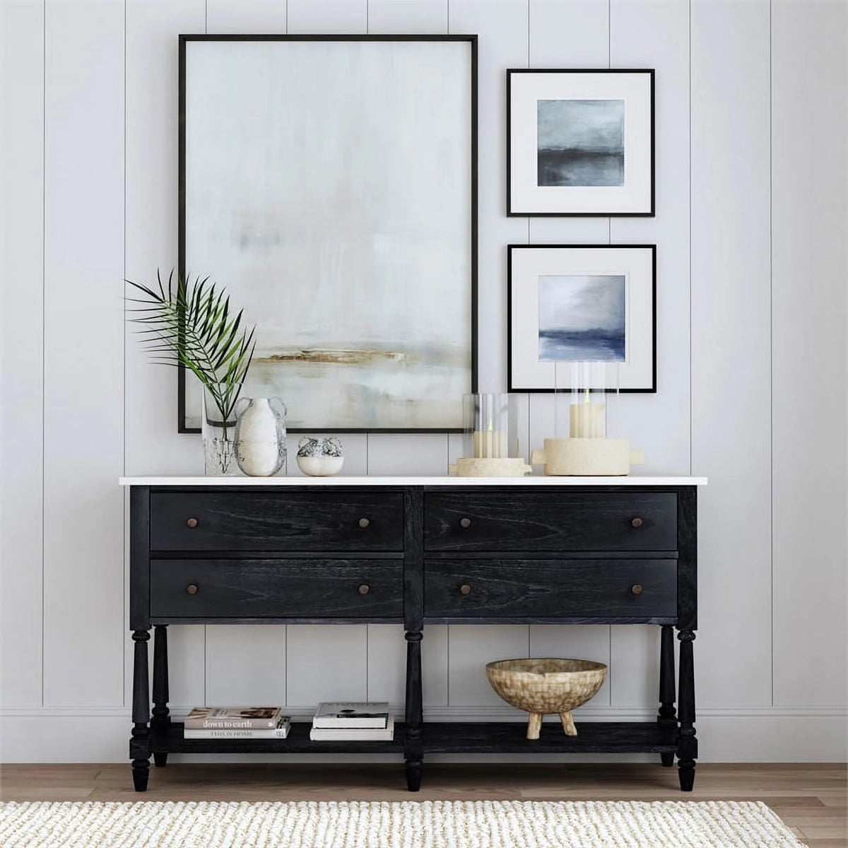 Black Marble Sideboard F158