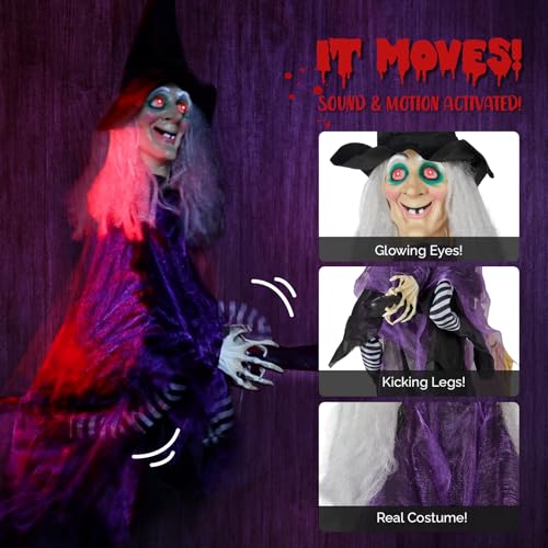 Hanging Witch Halloween Decoration Z7188
