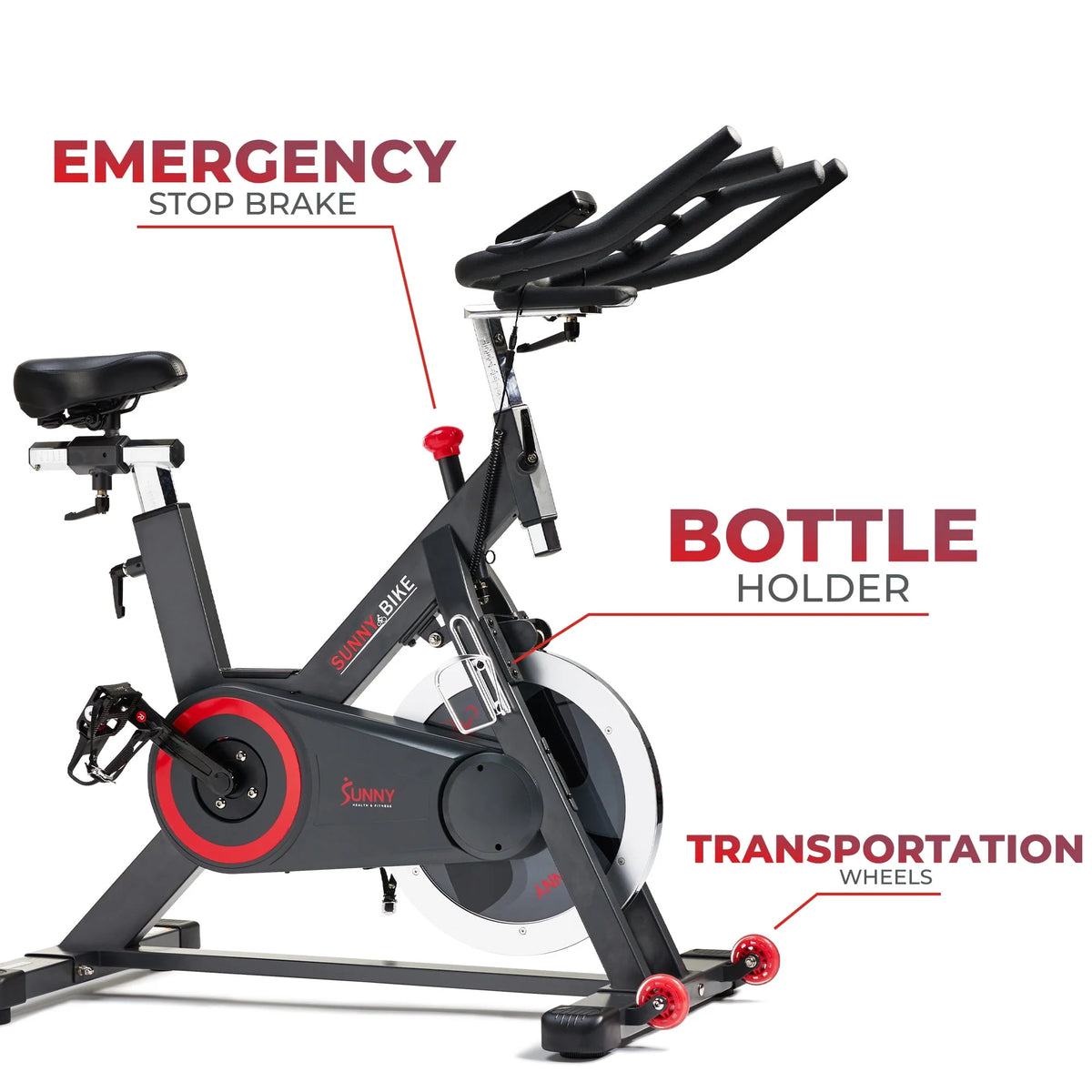 Indoor Cycling Smart Stationary Bike with Bluetooth Connectivity W925382