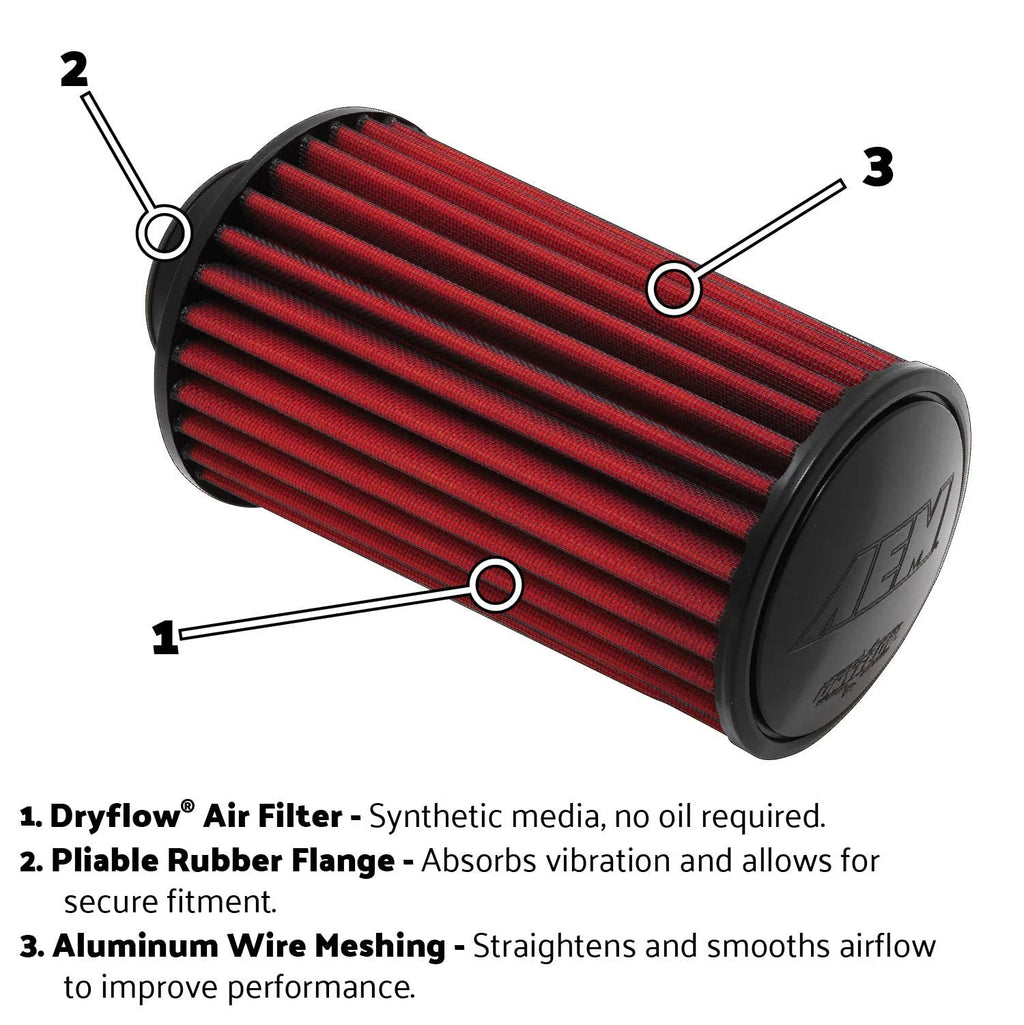 Universal DryFlow Clamp-On Air Filter S52906