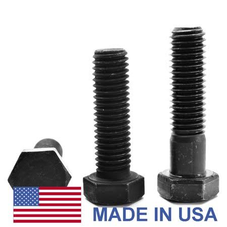 3/8 inch-16 x 2 3/4 inch Grade 8 Hex Cap Screw Black Oxide W7648