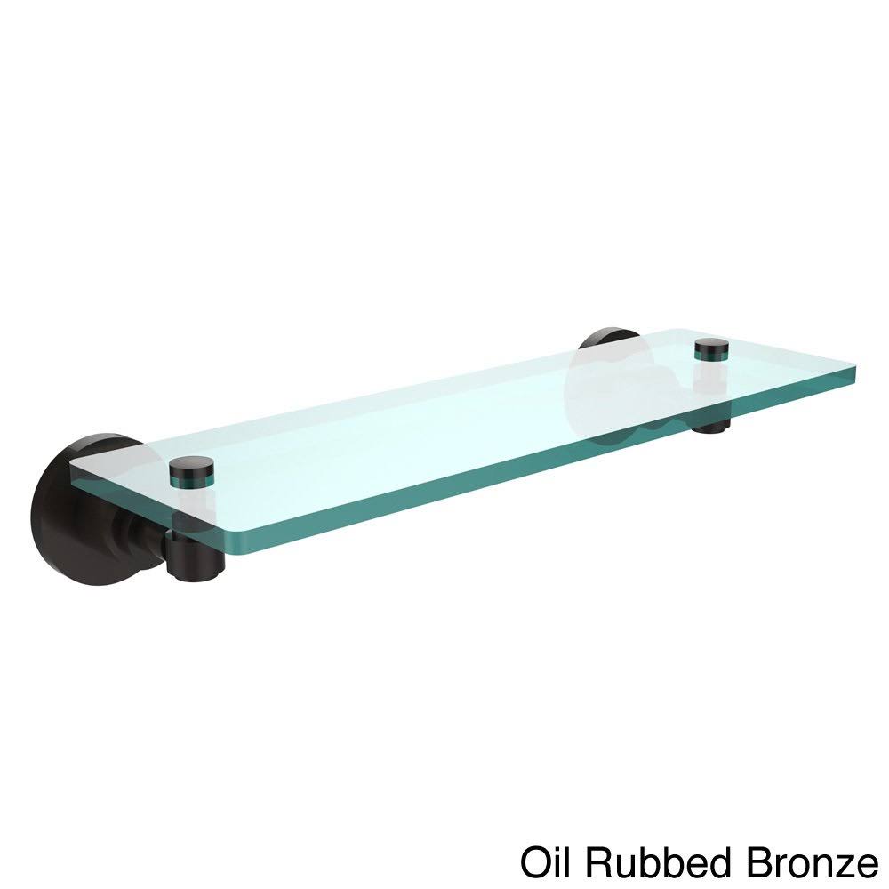 16x22 Glass Vanity Shelf Polished Nickel T559