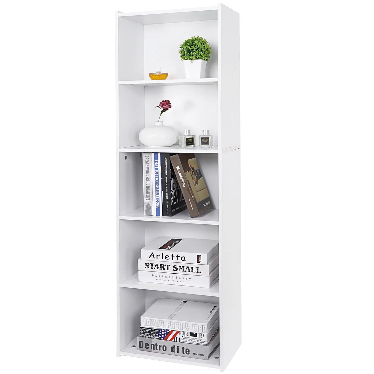 5 Tier Bookcase Bookshelf Storage Organizer G2966