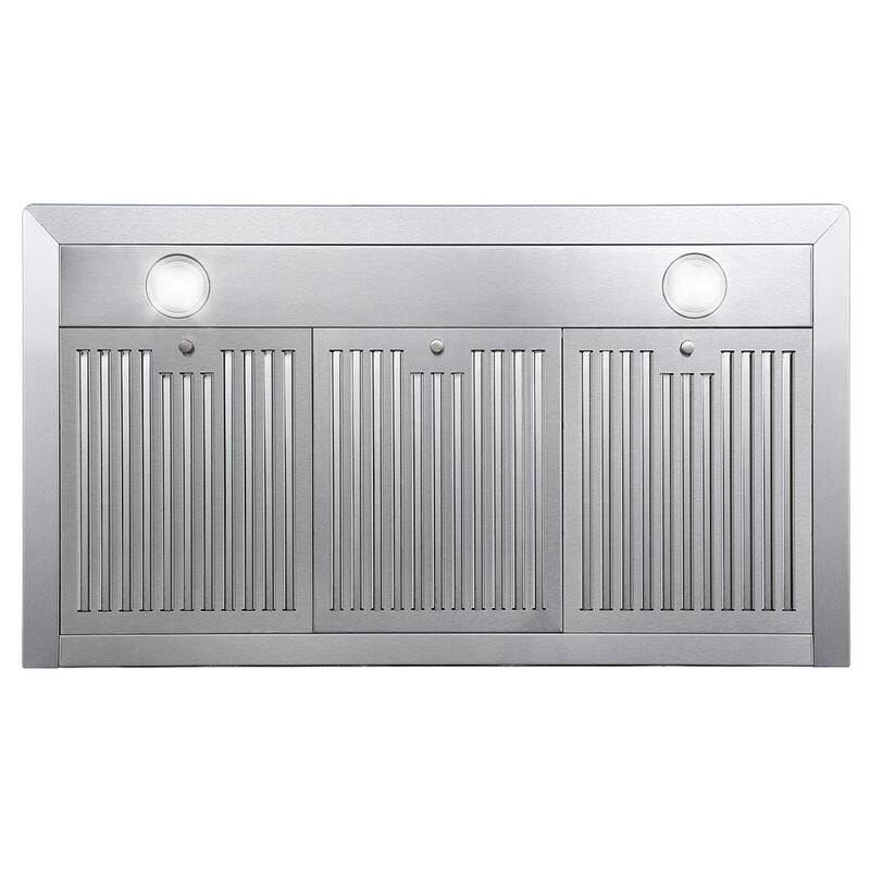 36 in. Stainless Steel Ductless Wall Mount Range Hood with Carbon Filter V484