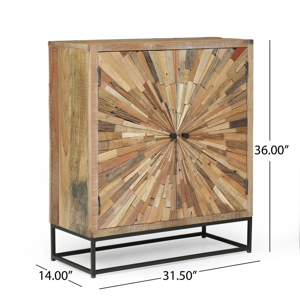Handcrafted Wooden 2 Door Cabinet J3179