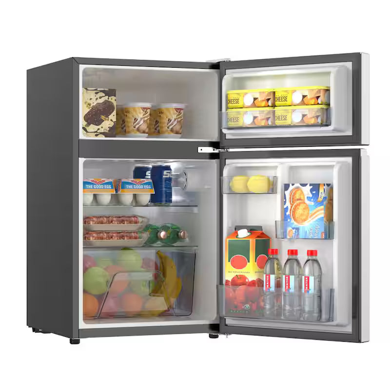 2-Door Mini Refrigerator with Freezer J902688