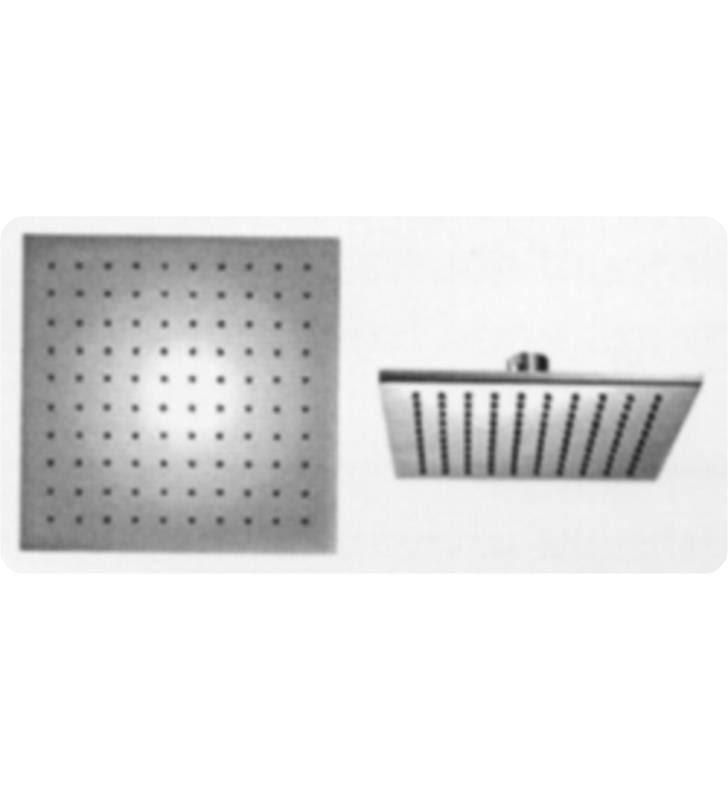 Chrome Rain Shower Head with Arm and Flange N16902