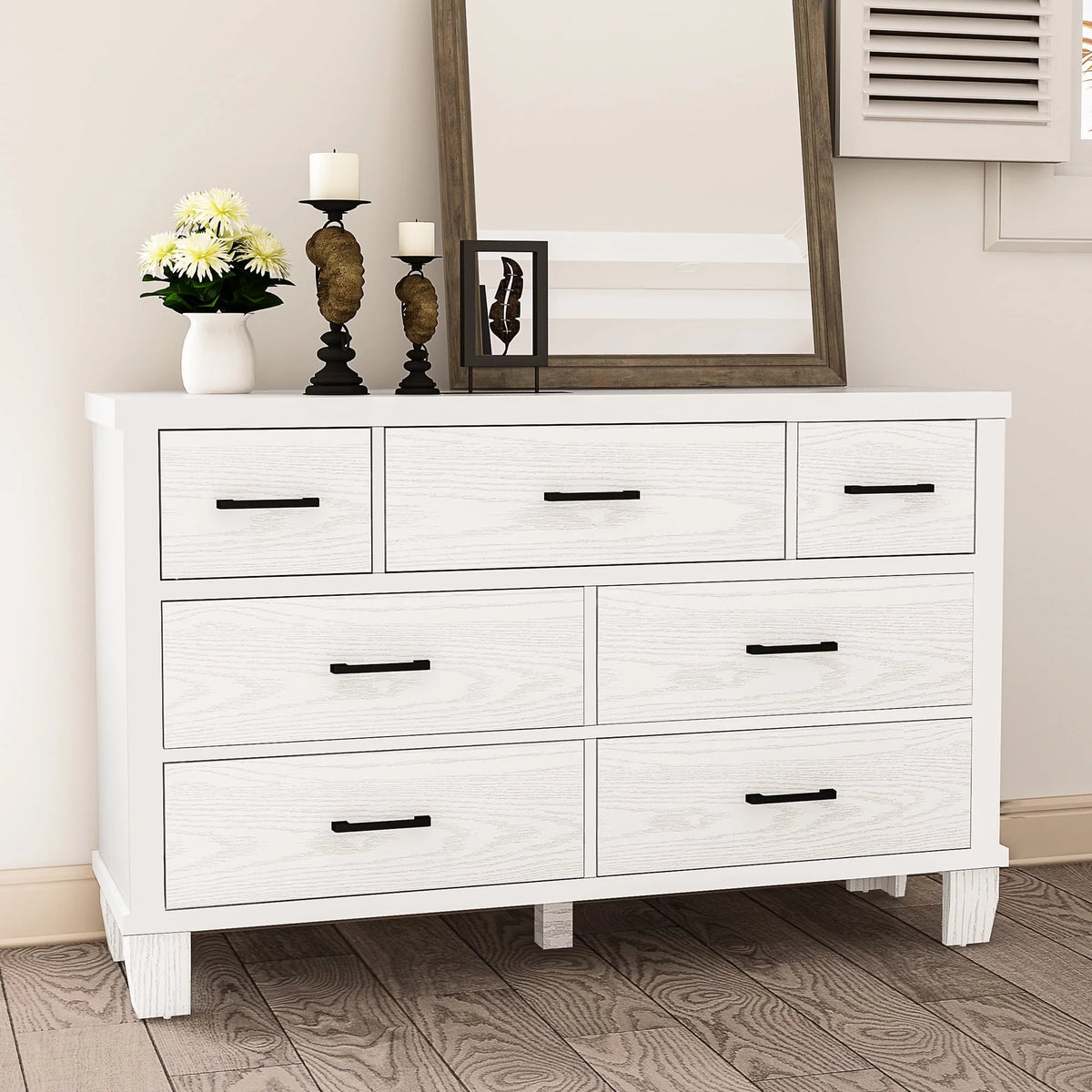 Grey 5 Drawer Dresser U431