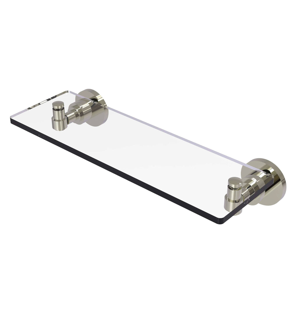 16x22 Glass Vanity Shelf Polished Nickel T559
