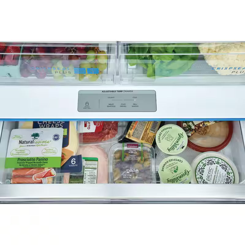 23.3 cu. ft. Counter-Depth French Door Stainless Steel Refrigerator H6208