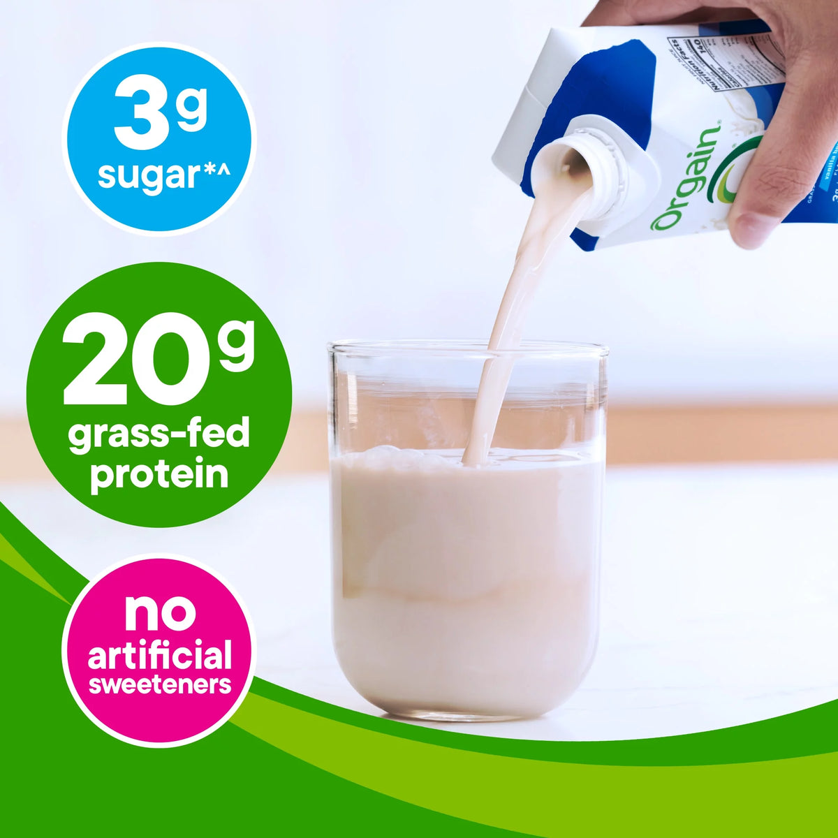 Grass Fed Protein Shake Vanilla Bean 11oz 12ct F18723