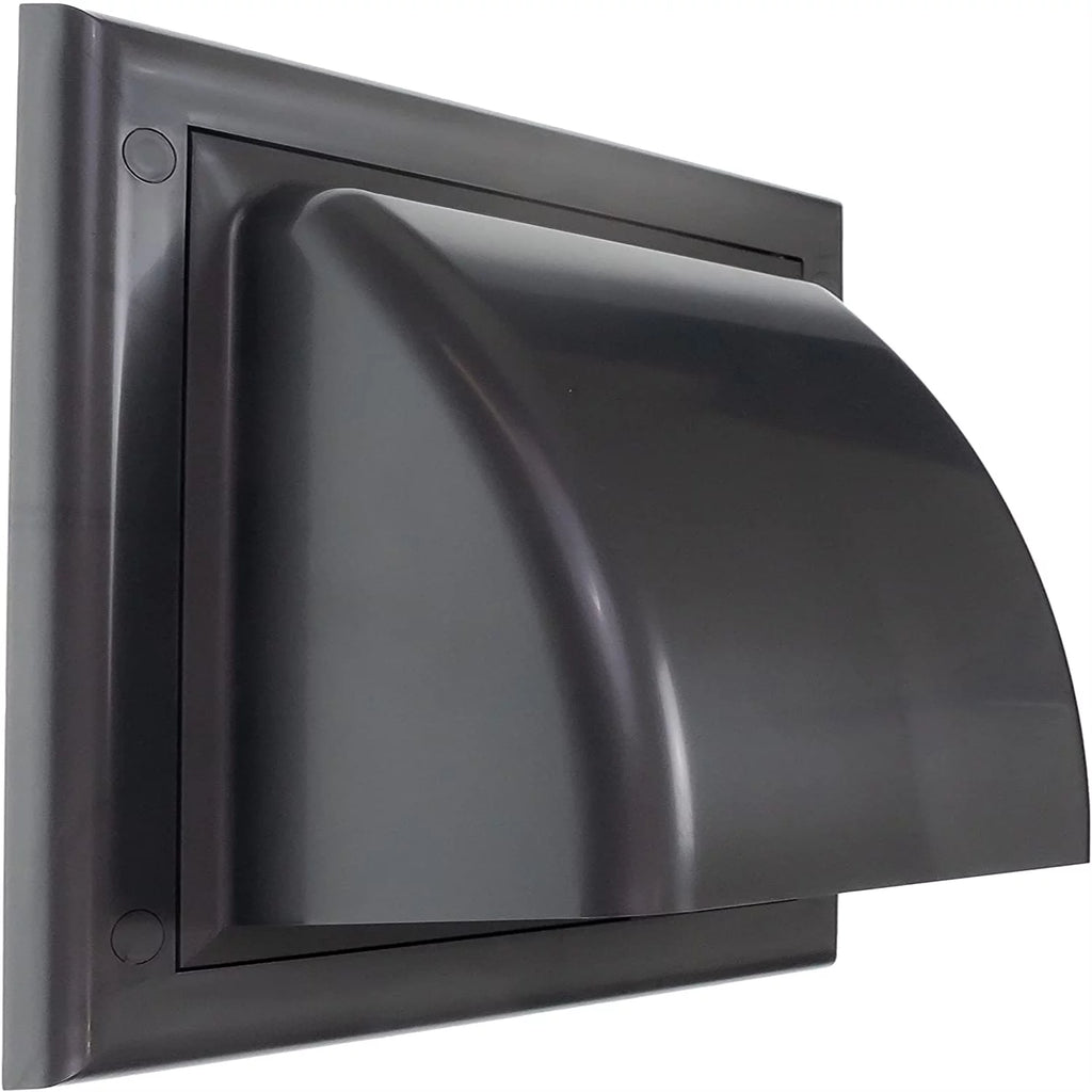 4 Inches Graphite Dryer Vent Hood with Bird Protection and Check Valve H7484
