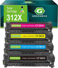 Remanufactured Toner Cartridge Replacement 1 Black 1 Cyan 1 Magenta 1 Yellow Pack of 2 X178828