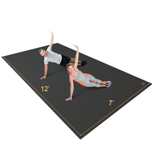 Extra Wide Large 7mm Thick Exercise Mat W34253