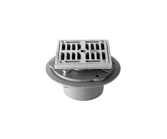 Cast Iron 4 inch Square Shower Drain Q7527