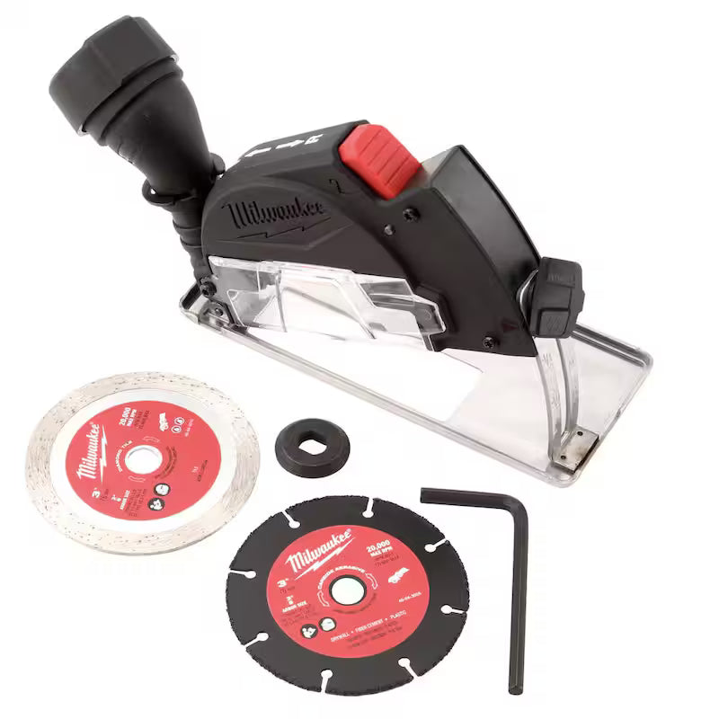 12V Brushless Cordless Cut Off Saw with 3 in. Diamond Tile Blades Z66458