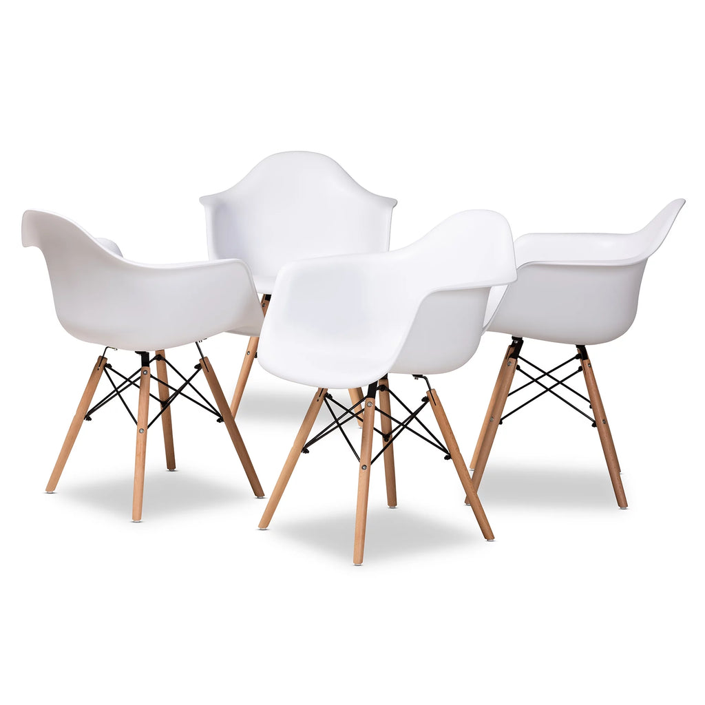 White Dining Chair Set of 4 D41083