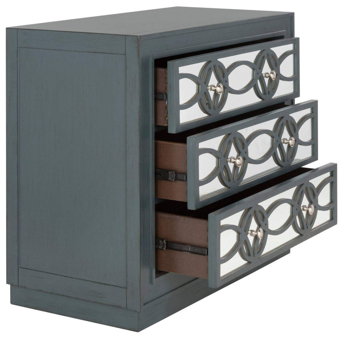 3 Drawer Steel Teal Chest T57936