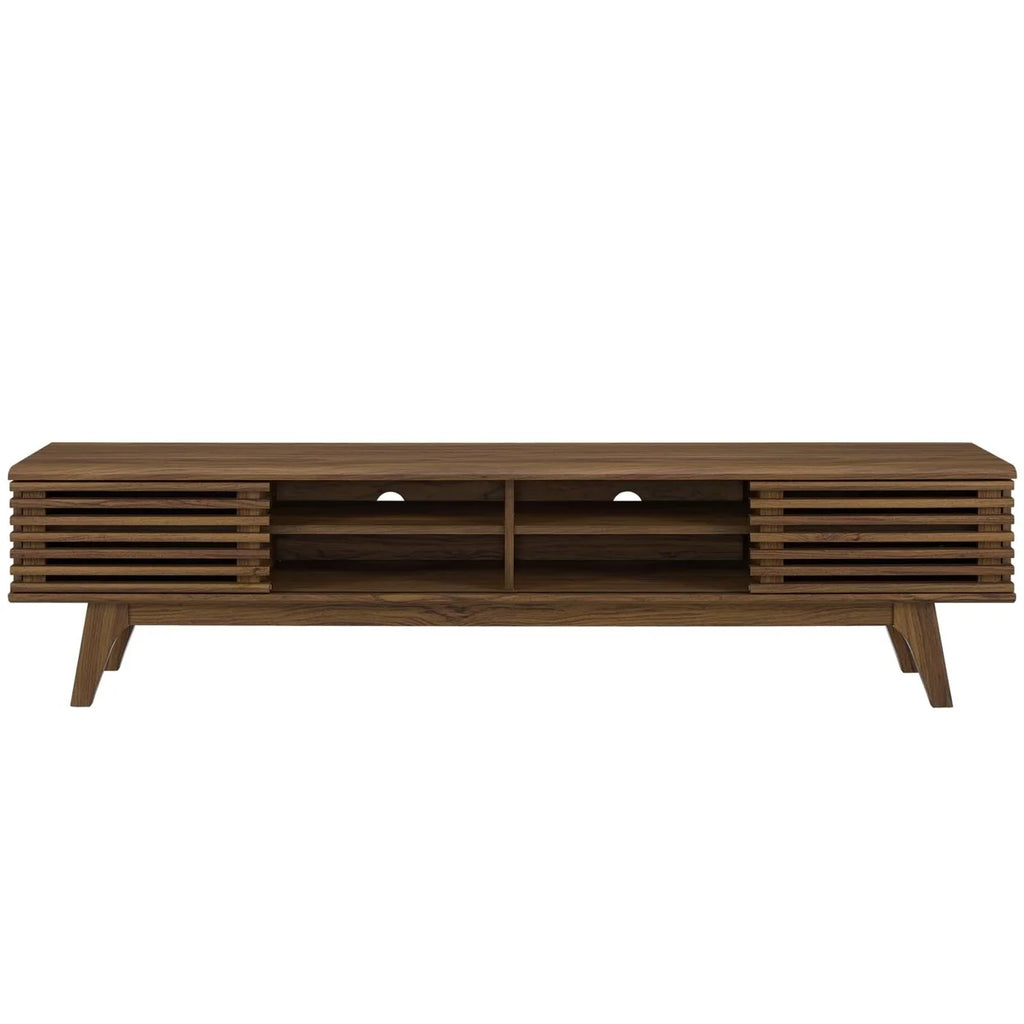70" Walnut Entertainment Center TV Stand S6224