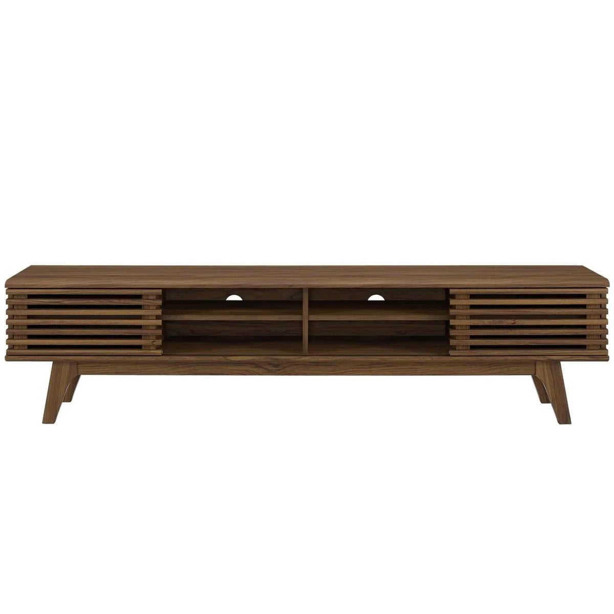70" Walnut Entertainment Center TV Stand S6224