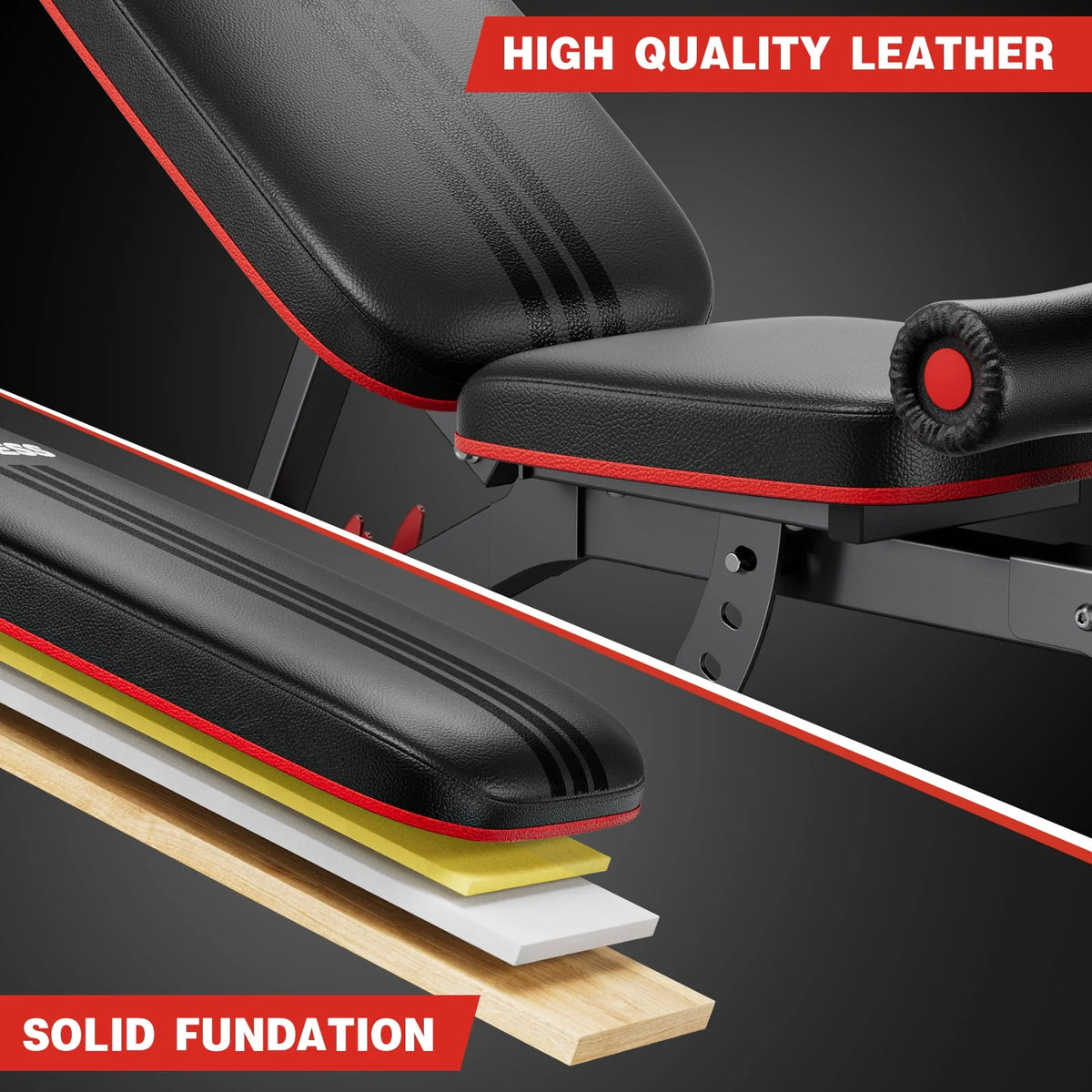 6 Positions Adjustable Foldable Weight Bench O50544