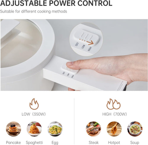 1.5L Mini Portable Non Stick Electric Hot Pot O3615