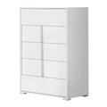 48 inch 5 Drawer White Wooden Chest X4362