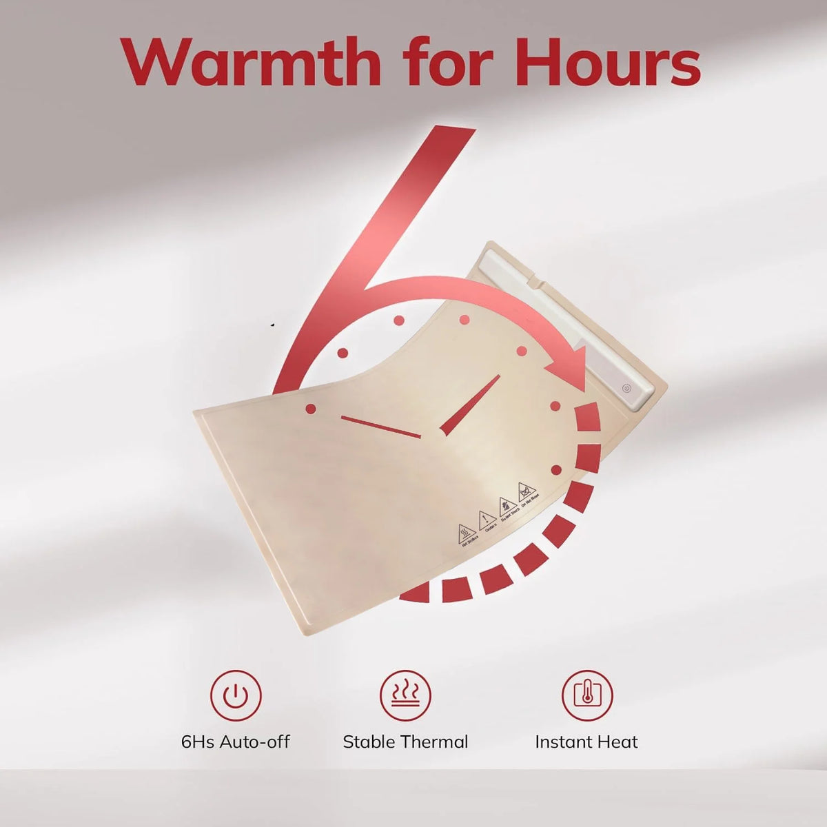 White Adjustable Temperature Foldable Electric Warming Tray H52250
