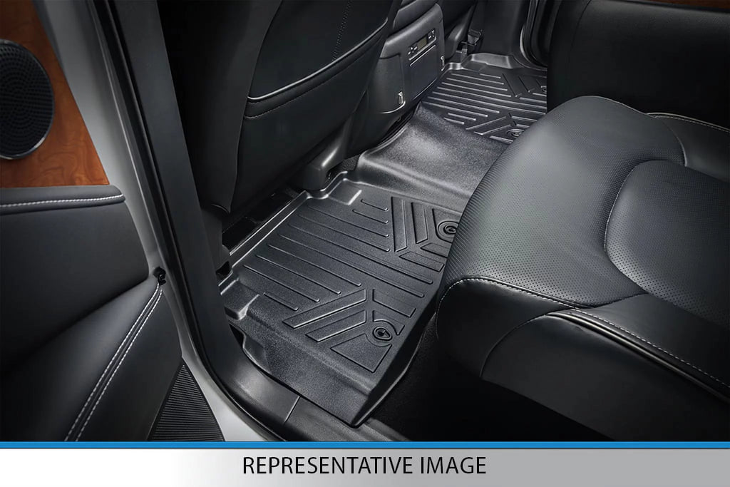 Black Floor Mats Liner Set with 2nd Row Bench Seats B4833