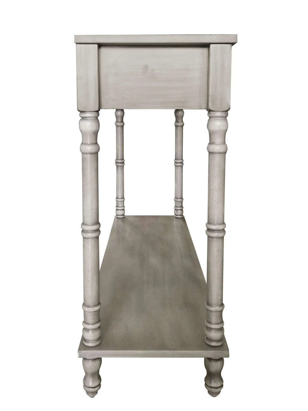 Washed Oak 2 Drawer Console Table with Shelf Z890814