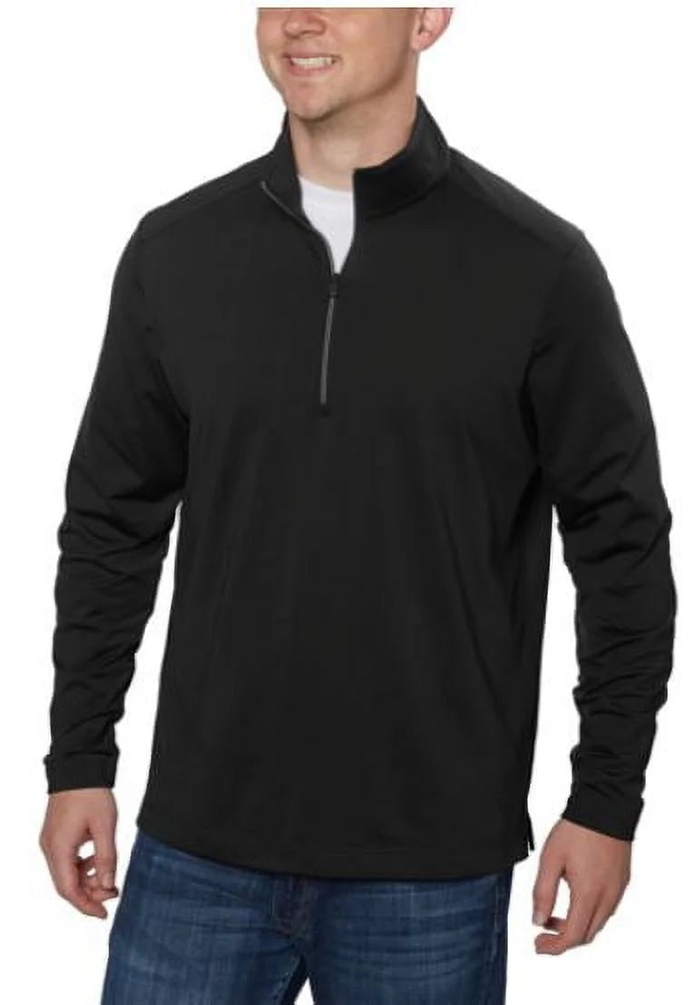 Black 1/4 Zip Pullover Shirt N7270