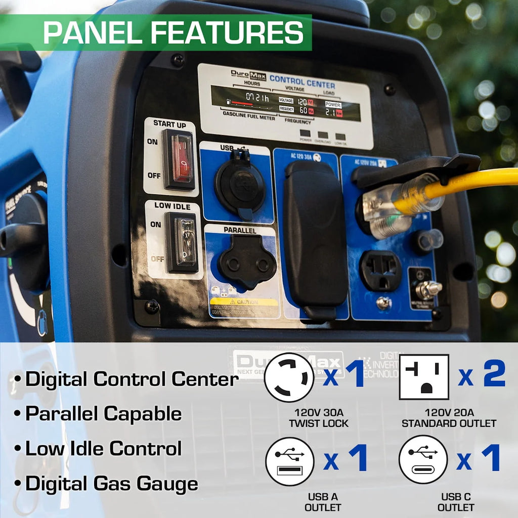 2300 Watt Dual Fuel Inverter Generator with CO Alert R294353